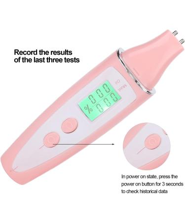 Skin Tester Facial Skin Moisture Oil Analysis Test Pen Digital Skin Detector Pen with LCD Display Skin Care Device for Home (Pink) - Buy Online on SooperMarket.com