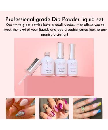 Virgo & Gem 15ml Dip Powder Base Coat Top Coat Activator & Brush Saver - Best Quality for Durable Nails | International Shipping - Buy Online on SooperMarket.com