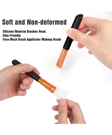 2 PCS Silicone Face Mask Brushes - Beauty Tool Applicator for Facial Mud Masks - Soft Hairless Body Lotion Applicator Brush - Makeup Tools for Women and Girls in Black - Buy Online on SooperMarket.com