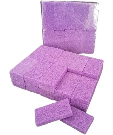 70-Piece Pedicure Exfoliator Kit: Disposable Pumice Stone, Sponge Scrubber, Callus Remover, Nail Files - Purple - Buy Online on SooperMarket.com