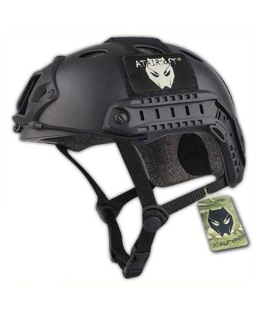 ATAIRSOFT PJ Type Tactical Paintball Airsoft Fast Helmet Black