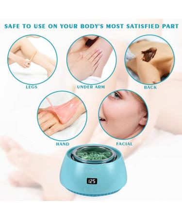 Waxkiss Electric Hot Wax Warmer Machine - Touch Control Display, Teal Green - Hair Removal Wax Heater for Hard Wax Melting - Buy Online on SooperMarket.com