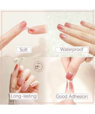 Danni & Toni 28 Gel Nail Strips Set - Blooming Garden Print | Salon-Quality Manicure Stickers with Foil Stamping - Buy Online on SooperMarket.com