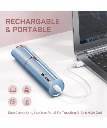 Gurelax Facial Hair Removal for Women - Rechargeable Painless Hair Remover with 2 Replacement Heads - Lady Face Electric Razor for Upper Lip, Chin, Mustache - Buy Online on SooperMarket.com