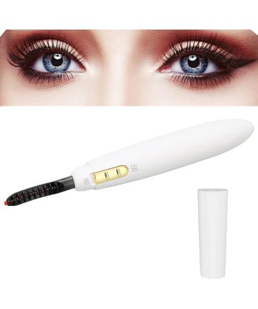 Verdant Touch Electric Eye Lashes Curler Heated Eyelash Curler Battery-Powered Electric Eye Lashes Curler Quick Heating Long Lasting Rechargeable White - Buy Online on SooperMarket.com