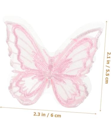 EXCEART 30pcs Mesh Butterfly Patch Dreses Handbags Bowknot Crafts Sewing Accessories Headgear Wedding Dress - Buy Online on SooperMarket.com