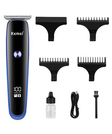 KEMEI Black Hair Clippers for Men Electric Cordless Clippers for Hair Cutting Professional Barber Clippers USB Rechargeable Wireless Haircut Clippers km-828