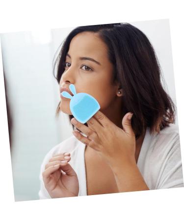 minkissy 32 Pcs Rabbit Ears Facial Brush Lady Facial Brush Skin Care Brush Facial Cleansing Tool Portable Massager Beauty Care Brush Silicone Brush Silica Gel Handheld Miss Light Bluex8pcs 7.5x7.5cmx8pcs - Buy Online on SooperMarket.com
