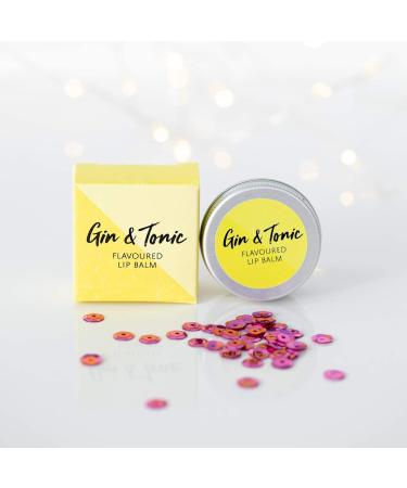 Gin and Tonic Lip Balm - Hand-Poured Hydrating Treatment for Chapped Lips (12g) - Vegan-Friendly Formula with Candelilla Wax for Nourishment and Repair - Buy Online on SooperMarket.com