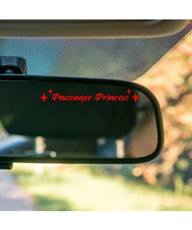 Passenger Princess Sticker Waterproof Vinyl Decal Car Mirror Sticker Window Bumper Rear View Mirror Phone Water Bottle Decor Black Merchandise Decals and Stickers - Buy Online on SooperMarket.com