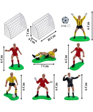 Dekora Football Cake Toppers Birthday Cake Decoration Football and Sport Themed Cake 7 Figures 2 Goals and 1 Ball - Buy Online on SooperMarket.com