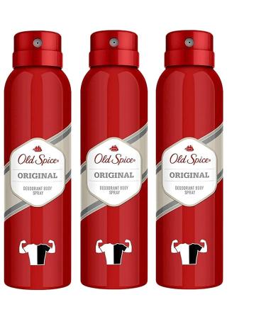 Old Spice Deodorant Body Spray Original Scent 5.1 oz. (Pack Of 3)