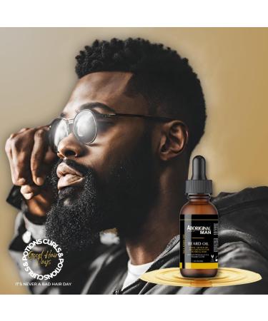 Curls & Potions Aboriginal Man Beard Oil | Promotes Growth Softens & Moisturizes Beard | International Shipping Available - Buy Online on SooperMarket.com