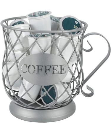capsule coffee storage creamer container coffee espresso Fruit Storage Basket concentrate Fruit tray 20x19cm Silver - Buy Online on SooperMarket.com