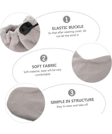 Beavorty Warm Foot Covers for Growth Therapy - Paraffin Bath Care 2 Pairs of Cotton Spa Shoes Gray 28x20cm - Foot Protection & Comfort - Buy Online on SooperMarket.com