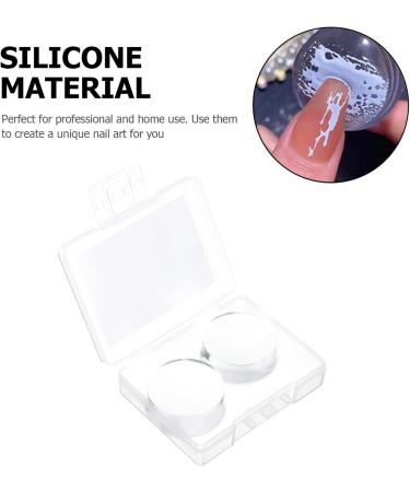 Lurrose 4-Piece Nail Art Stamp Set | Silicone Nail Printing Tools for Manicure | International Shipping Available - Buy Online on SooperMarket.com