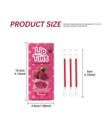 Buy Lip Tint Cotton Swabs - 20 Pcs Waterproof Non-Stick Q-Tips for Long Lasting Lip Makeup (Strawberry - Buy Online on SooperMarket.com
