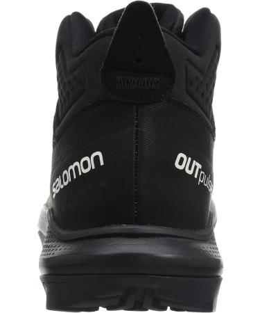Salomon Men's OUTPULSE Mid Gore-Tex Hiking Boots - 11.5 Black/Ebony/Vanilla Ice - Buy Online on SooperMarket.com