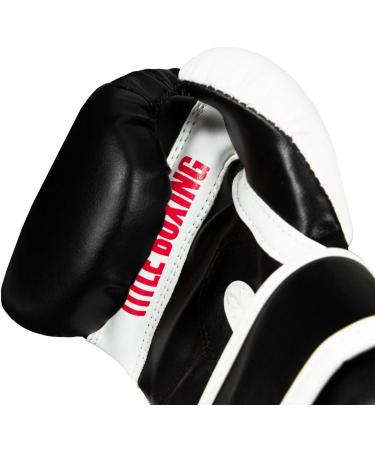 TITLE Boxing Youth Bag Gloves Black/White 4 oz - Lightweight Kids Boxing Gloves - Buy Online on SooperMarket.com