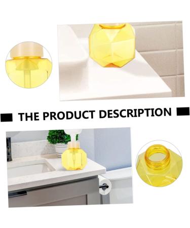 Fomiyes 4-Piece Flower Bubble Bottle Set | Mini Plastic Containers & Foam Soap Dispenser | Transparent 9.7x9.7x16.3cm - Ideal for Home & Travel - Buy Online on SooperMarket.com