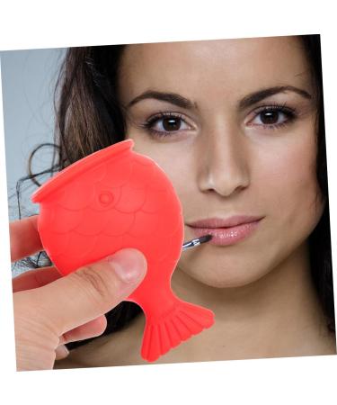 Beavorty 2pcs Silicone Fish Lip Filler Self Suction Plumping Device Natural Lip Plumper Red - Buy Online on SooperMarket.com