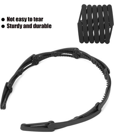 Foldable Headband Adjustable Headband Travel Headband Black Wave Hairband Headband Hair Accessories Headband(black) - Buy Online on SooperMarket.com