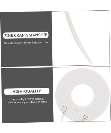 Healeved 2pcs Replacement Hot Rings Hairdressing Ceramic Coil Curling Iron Heated Curlers Heating Coil Coils Heating Plate Repair Kit Hair Cutting Machine Plastic Tool White Outer Diameter - Buy Online on SooperMarket.com