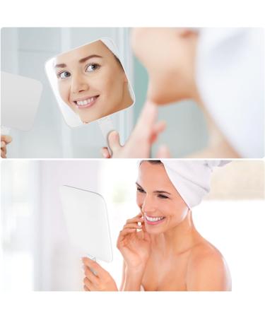 OSDUE Portable Travel Makeup Mirror Compact and Hand Mirror for Barber Shops & Makeup Application - Square-shaped - Buy Online on SooperMarket.com