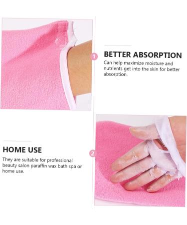 PLAFOPE 4 Pairs Hand and Foot Mask Hand & Foot Mask Moisture Gloves for Dry Hand Paraffin Wax Mitts Skin Care Glove Paraffin Mittens Cracked Hands Kit Shower Glove Heat Preservation Glove - Buy Online on SooperMarket.com