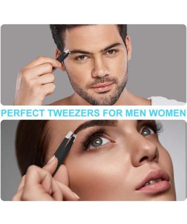 Professional 6+1 PCS Tweezer Kit for Ingrown Hair, Eyebrow Plucking, and Splinter Removal - Perfect for Men and Women - Buy Online on SooperMarket.com