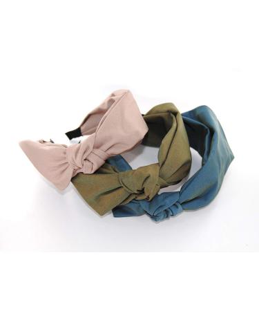 Buy Axy Vintage Bow Headband for Ladies | Light Shine Beige Fabric Hairband - Stylish & Elegant - Buy Online on SooperMarket.com