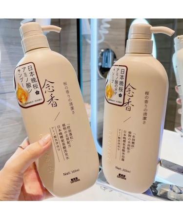 Sakura Japanese Shampoo Sakura Shampoo and Conditioner Japanese Sakura Shampoo Japanese for Hair Loss Moisturizing Repair Hair Growth Shampoo for Dry Damaged Hair (Shampoo) - Buy Online on SooperMarket.com
