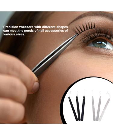 Dajidafu Tweezers Antistatic Angle Head Wear-Resistant Ceramics Interchangeable Tools Anti Slip Handle Lightweight Balance Forceps Small Bend End White White Small Bend End - Buy Online on SooperMarket.com