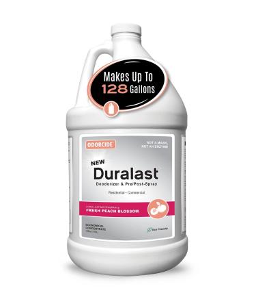 Duralast Peach Blossom Odor Eliminator Concentrate Odor Eliminator for Strong Odor on Carpet Floors & More Smoke Sweat & Pet Odor Eliminator for Home w/Non-Enzymatic Formula (1 Gal)
