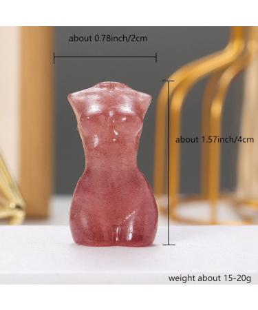 Crystal Female Body Crystals Mini Handmade Natural Crystal Stone Strawberry Quartz Body Statue Carved Crafts Polished Figurine Home Ornament Gift 1PC PEIQIYIN ERBDRGAZ (Color : Dark Green Size : 1P 1PC Dark Green - Buy Online on SooperMarket.com