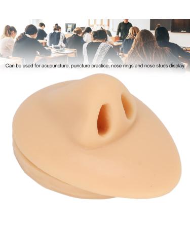 3D Simulated Soft Silicone Nose Model - Reusable Piercing Practice Tool | Ideal for Beauty Salons & Acupuncture Teaching - Buy Online on SooperMarket.com