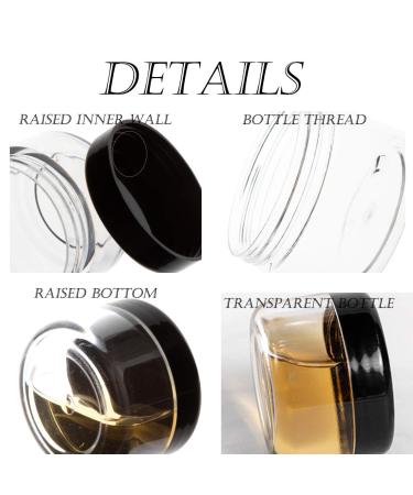 5g Cosmetic Containers 50pcs Sample Jars with Lids (Black) - 50 Count Makeup Sample Containers - Buy Online on SooperMarket.com