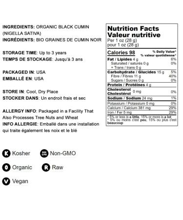 Organic Black Cumin Seeds 3 Pounds - Non-GMO Whole Nigella Sativa - Raw Vegan Superfood - Kosher - High in Iron, Calcium, and Magnesium - Ideal for Cooking and Seasoning - Buy Online on SooperMarket.com