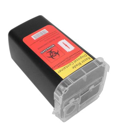 Large Capacity Blade Dispenser Case | One-Way Razor Meter Container for Hair Salons | Black Recycling Storage Solution - Buy Online on SooperMarket.com