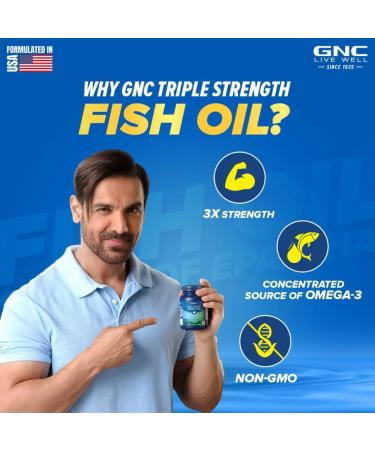 1500 Mg Triple Strength Fish Oil Omega 3 Capsules For Men & Women 120 Softgels 900Mg (540 Mg Epa & 360 Mg Dha) Improves Memory Protects Vision No Fishy Aftertaste Supports Family Health Omega-3 Fish Oil Supplement - 1500 mg Fish Oil Pills with EPA DHA and - Buy Online on SooperMarket.com