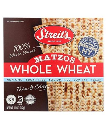 Streit's, Whole Wheat Matzo, 11 oz 1 Pack