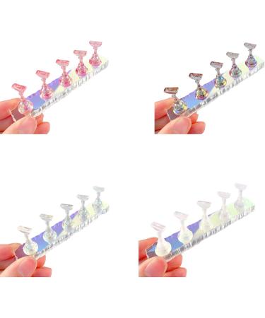 Asukohu Nail Holder Practice Nail Art Nail Holder For Acrylic Nails Painting Nails Practice Display Stand Acrylic Nail Nail Art Display Stand Clear - Buy Online on SooperMarket.com