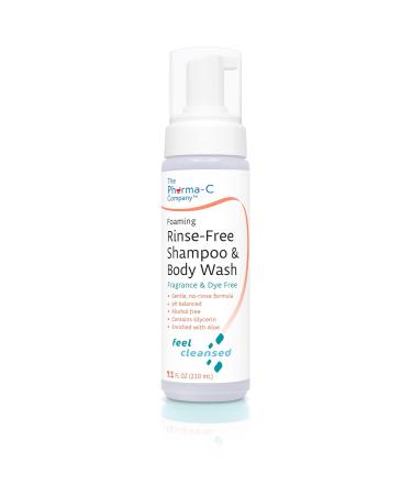 Pharma-C Foaming Rinse Free Shampoo & Body Wash 6 Pack - Waterless Hospital Tested Gentle Formula - Fragrance & Dye Free - Leaves Hair & Body Fresh - Buy Online on SooperMarket.com