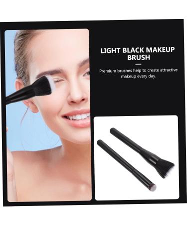 Healeved 2 Pcs Highlight Brush Makeup Brush Creme Blush Double-fiber Makeup Brush Artificial Fiber - Buy Online on SooperMarket.com
