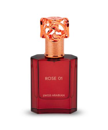 Swiss Arabian Rose 01 - Luxury Products From Dubai - Long Lasting Addictive Personal EDP Spray Fragrance - Seductive Signature Aroma - 1.7 Oz