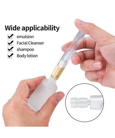 20 Pack 30ml Refillable Tube Bottles - Travel Cosmetic Containers | Clear Mini Sample Bottles with Extractors for International Shipping - Buy Online on SooperMarket.com