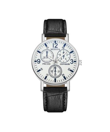 SXCDD Retro Fashion Black Belt Watch | Casual Cool Design | Unique Creative Gift - Buy Online on SooperMarket.com