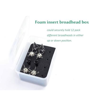 Ontsho 12PK Small Game Broadheads 125 Grain Hammer Blunt Points - Small Game Arrow Tips with Broadhead Case - Buy Online on SooperMarket.com