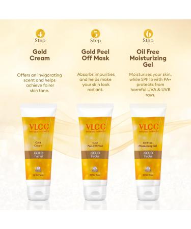 Buy VLCC Gold Facial Kit 300gm + FREE Rose Water Toner 100ml - Radiant Skin Care Online - Buy Online on SooperMarket.com