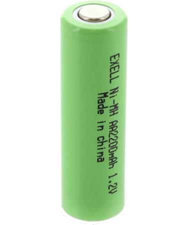 Buy Exell AA 1.2V Rechargeable NiMH Flat Top Batteries 2200mAh - Eco-Friendly Pack of 10 for International Shipping - Buy Online on SooperMarket.com